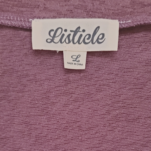 🆕️ Listicle Ruffle Top | Purple - Picture 5 of 6